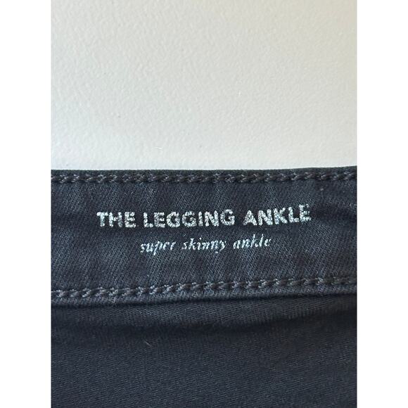 AG Adriano Goldschmied The Legging Ankle Super Skinny Black Jeans Casual 29 - Picture 4 of 9